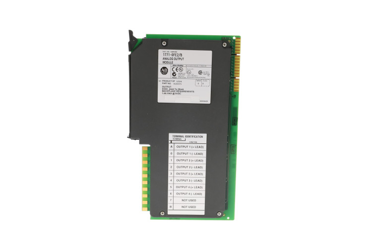 ALLEN BRADLEY 1771-OFE2/B OUTPUT MODULE 4POINT ANALOG 1.4AMP 5VDC