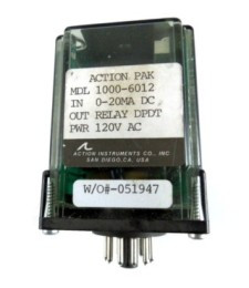 ACTION INSTRUMENTS MDL-1000-6012 SIGNAL CONDITIONER 120VAC 0-20MA DPDT
