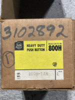 ALLEN BRADLEY 800H-1AH STATION,ASSEM PUSHBUTTON 600V AC MAX 10 AMP MAX
