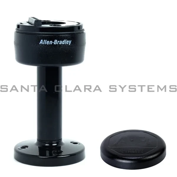 ALLEN BRADLEY 855T-BSPM10C CONTROL TOWER STACK LIGHT MOUNTING BASE, 10CM STAINLESS STEEL POLE MOUNT, BLACK HOUSING, CAP INCLUDED ALLEN BRADLEY 855T-BSPM10C CONTROL TOWER STACK LIGHT MOUNTING BASE, 10CM STAINLESS STEEL POLE MOUNT, BLACK HOUSING, CAP INCLUDED