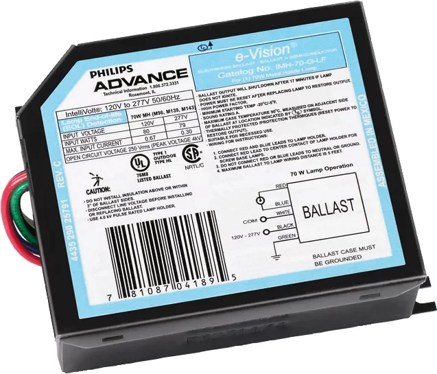 ADVANCE BALLAST IMH70ALFM (MIN ORD MAY BE REQ) ELE MH BAL 70W M139/M143 120-277 50/60HZ ADVANCE BALLAST IMH70ALFM (MIN ORD MAY BE REQ) ELE MH BAL 70W M139/M143 120-277 50/60HZ