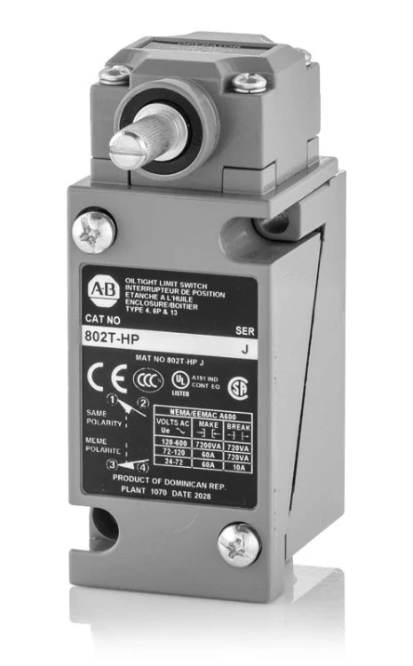 ALLEN BRADLEY 802T-HTH SWITCH,LIMIT 600V AC MAX 10 AMP MAX ALLEN BRADLEY 802T-HTH SWITCH,LIMIT 600V AC MAX 10 AMP MAX