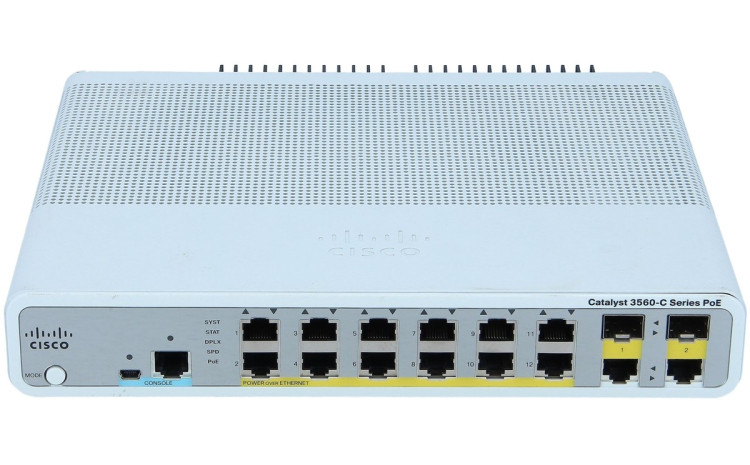 Catalyst 3560C Switch 12 FE PoE, 2 x Dual Uplink, IP Base Catalyst 3560C Switch 12 FE PoE, 2 x Dual Uplink, IP Base