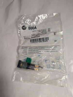 ALLEN BRADLEY 800A-M2BG24 MOMENTARY PUSH BUTTON, STAB TYPE TERMINATION, EXTENDED HEAD, SQUARE BEZEL, GREEN, INCANDESCENT, 24V AC/DC, NO FACTORY ASSEMBLY ALLEN BRADLEY 800A-M2BG24 MOMENTARY PUSH BUTTON, STAB TYPE TERMINATION, EXTENDED HEAD, SQUARE BEZEL, GREEN, INCANDESCENT, 24V AC/DC, NO FACTORY ASSEMBLY