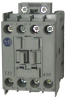 ALLEN BRADLEY 100-C12KD400 CONTACTOR, SCREW TERMINALS, 5.5KW/400V, COIL 2 TERMINALS, COIL TERMINALS AT LINE SIDE, CONTROL VOLTAGE 110V 50/60HZ, 4 N.O. MAIN POLES, SINGEL PACK