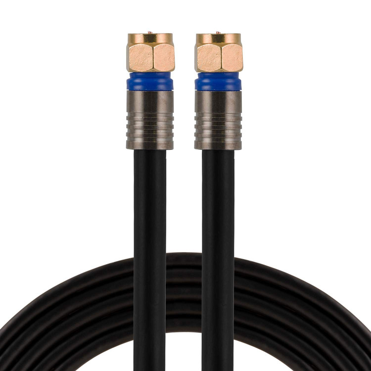 100 ft Dual RG-6 Cable Assembly w/F-Type Connectors 100 ft Dual RG-6 Cable Assembly w/F-Type Connectors