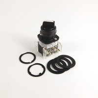 ALLEN BRADLEY 800H-JR2KC1 30.5MM TYPE 4/4X/13 3 POS. SEL. SWITCH-NON-ILLUM., WHITE, STD. KNOB MAINT.
