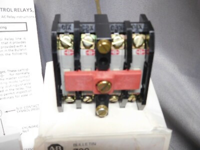 ALLEN BRADLEY 700-PKC40 700-P 3RD LEVEL ADDER DECK, 4 POLE, 20 AMP CONTACT RATING ALLEN BRADLEY 700-PKC40 700-P 3RD LEVEL ADDER DECK, 4 POLE, 20 AMP CONTACT RATING