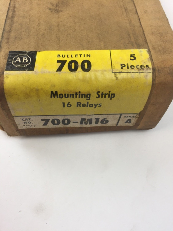 ALLEN BRADLEY 700-M16 MOUNTING STRIP 16RELAY PRICE/EACH ALLEN BRADLEY 700-M16 MOUNTING STRIP 16RELAY PRICE/EACH
