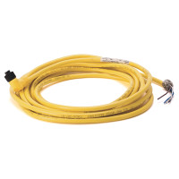 ALLEN BRADLEY 889D-R4EC-5 DC MICRO (M12), FEMALE, R-ANG, 4-PIN, PVC CABLE, YELLOW, BRAIDED SHIELD, IEC COLOR CODED, NO CONNECTOR, 5 METER (16.4 FEET)