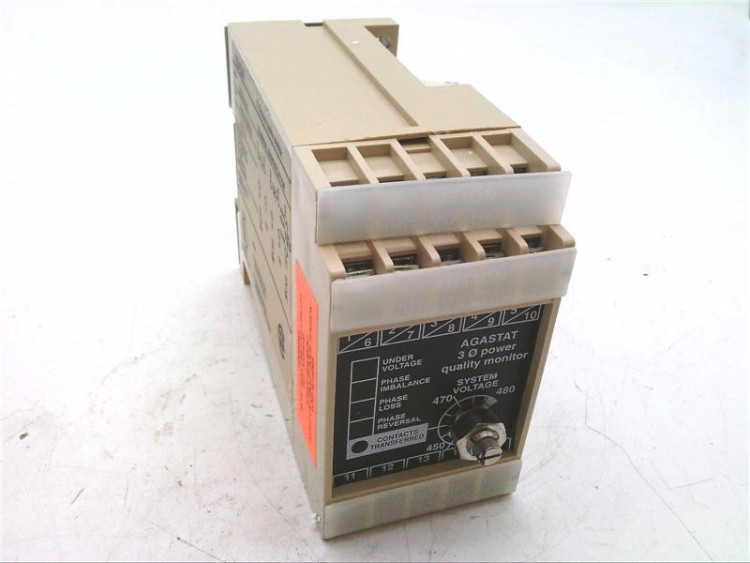 AGASTAT PMALCS POWER MONITOR 3PHASE 440/480VAC