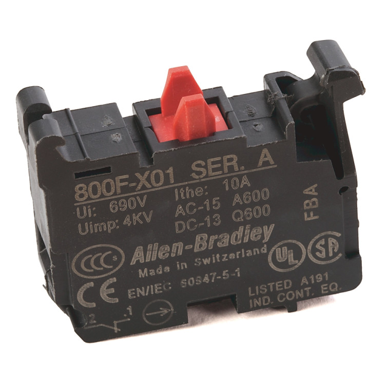 22.5MM PB LATCH, 3 ACROSS, 1 N.O. CONTACT(S), 0 N.C. CONTACT(S), STANDARD