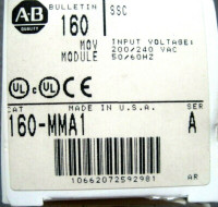 ALLEN BRADLEY 160-MMA1 SPEED CONTROLLER SMALL 200-240V 50-60HZ