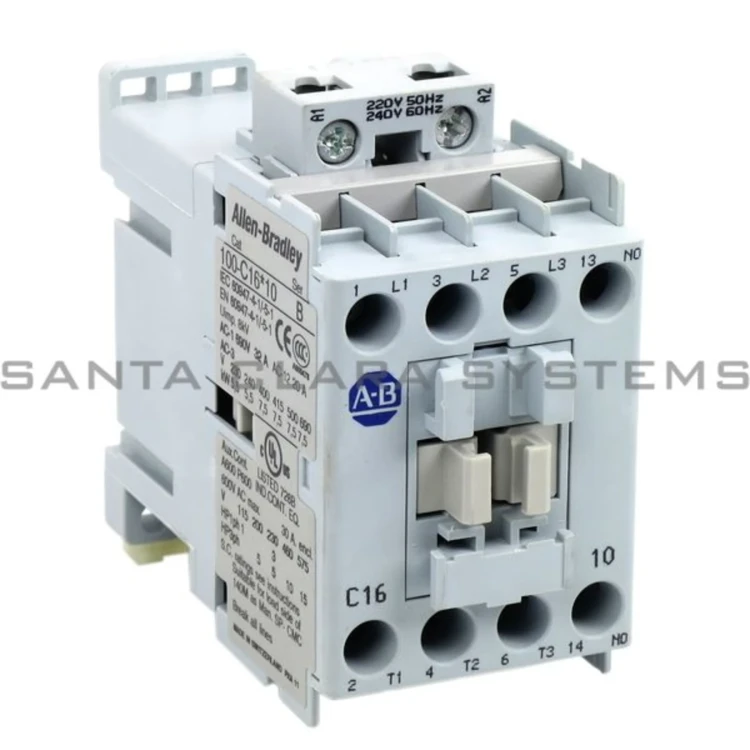 ALLEN BRADLEY 100-C16A10 MCS-C CONTACTOR, IEC,16A, 240V 60HZ, SINGLE PACK ALLEN BRADLEY 100-C16A10 MCS-C CONTACTOR, IEC,16A, 240V 60HZ, SINGLE PACK