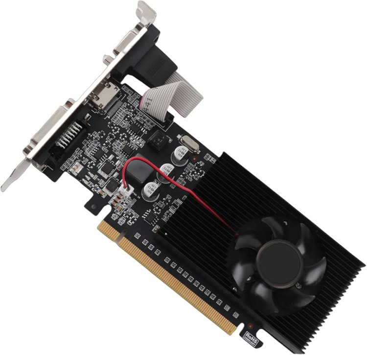 Видеокарта 1 Gb Palit GeForce 210  GDDR3 64bit 589Mhz PCI-E 2.0 1024Mb 1000Mhz 64 bit DVI HDMI