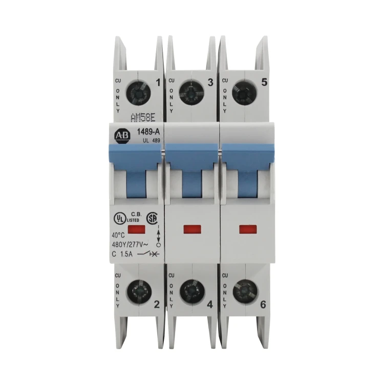 ALLEN BRADLEY 1489-A3C-150 INDUSTRIAL CIRCUIT BREAKER, 3-POLE, 480Y/277V, 15A, C TRIP CURVE (5.10 IP) ALLEN BRADLEY 1489-A3C-150 INDUSTRIAL CIRCUIT BREAKER, 3-POLE, 480Y/277V, 15A, C TRIP CURVE (5.10 IP)