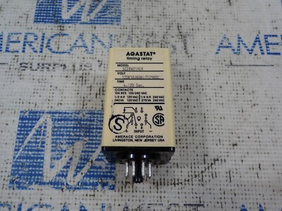 AGASTAT SCERW21AEA TIMING RELAY 120VAC 4-120 SECONDS
