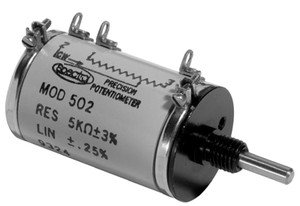 AMPHENOL 902B-502-502-1.25 POTENTIOMETER 10TURN DUAL 5K 1/4INCH SHAFT