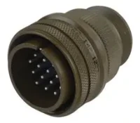 AMPHENOL 97-3106A22-14S MS (MIL-C-5015) /97 SERIES 3106A SOLID-SHELL STRAIGHT PLUGS, STRAIGHT BODY STYLE, SOLDER TERMINATION, 22 SHELL SIZE, 22-14 INSERT ARRANGEMENT, PLUG GE