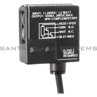 ALLEN BRADLEY 42SMU-7250 PHOTOELECTRIC SENSORS, CLEARSIGHT, MINIATURE RECTANGULAR, MINIATURE RECTANGULAR, LINEAR POLARIZED SENSOR, SENSING RANGE 1.5 M, 11 - 28 VDC, NPN, COMPLEMENTARY OUTPUTS, CABLE 2 M