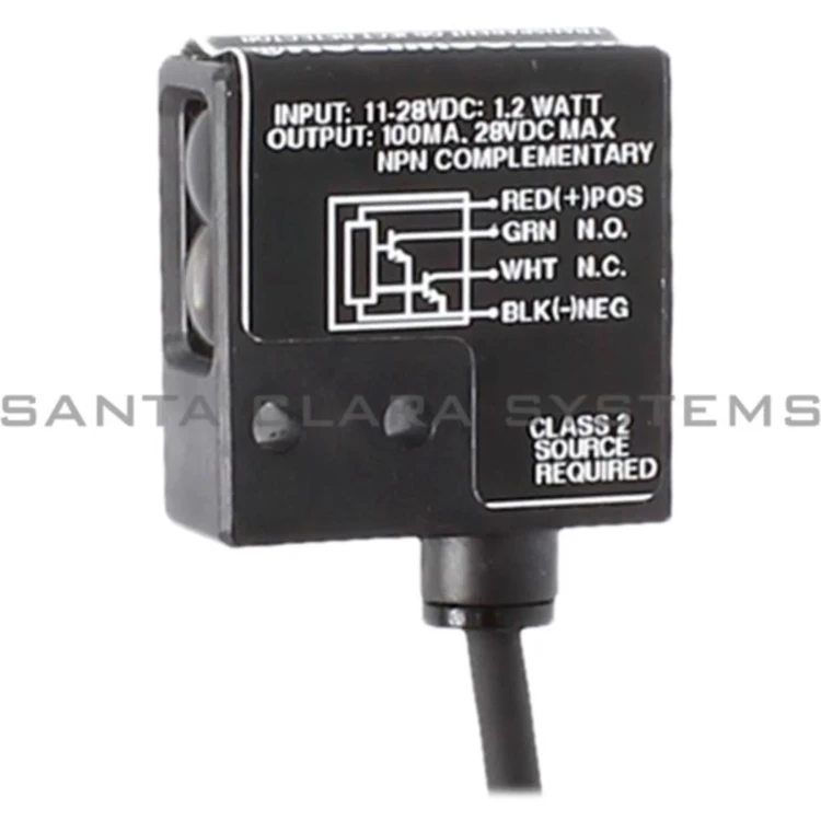 ALLEN BRADLEY 42SMU-7250 PHOTOELECTRIC SENSORS, CLEARSIGHT, MINIATURE RECTANGULAR, MINIATURE RECTANGULAR, LINEAR POLARIZED SENSOR, SENSING RANGE 1.5 M, 11 - 28 VDC, NPN, COMPLEMENTARY OUTPUTS, CABLE 2 M
