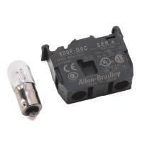 ALLEN BRADLEY 800F-D4C INCANDESCENT MODULE - LATCH MOUNT, 48V AC/DC, PQ = 10 PIECES
