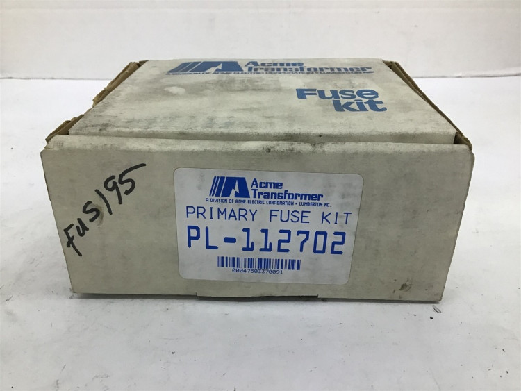 ACME ELECTRIC PL-112702  PRIMARY FUSE KITS , FUSES ARE NOT INCLUDED