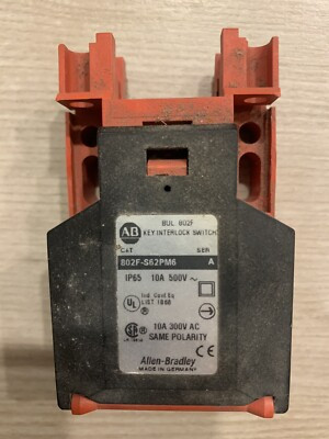 ALLEN BRADLEY 802F-S62PM6L-CG KEY INTERLOCK/SAFETY SWITCH