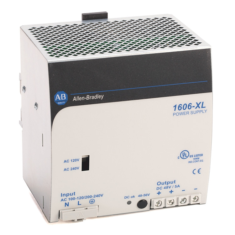 ALLEN BRADLEY 1606-XL240E-3 1606-XL240E-3:STANDARD POWER SUPPLY, 24-28V DC, 240 W, 3-PHASE, 480V AC WIDE RANGE / 450-820V DC INPUT VOLTAGE