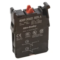 ALLEN BRADLEY 800-AK2ABLC CONTACT BLOCK 2NO/2NC 600V MAX
