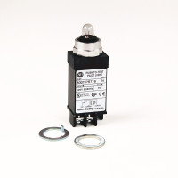 ALLEN BRADLEY 800T-PST16B 800T SMALL PILOT LIGHT,BLUE,TRANSFORMER,PUSH-TO-TEST,120V AC 50/60 HZ