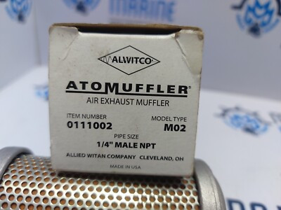 ALLIED WITAN 44AW5602 ATOMUFFLER MODEL-02 1/4IN NPT 4IN LENGTH