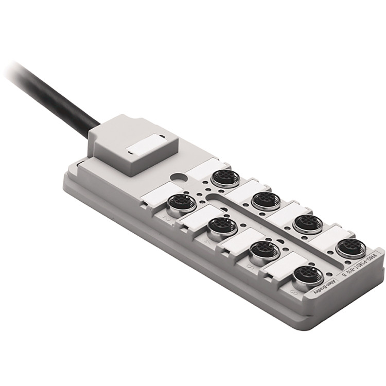 ALLEN BRADLEY 898D-P58DT-B10 CONNECTION SYSTEM, DC MICRO, DISTRIBUTION BOX, 4 PIN, 8-PORT, DUAL INPUT, CABLE 10 M