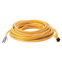 ALLEN BRADLEY 889D-R4HJ-10 CONNECTION SYSTEM, DC MICRO, CORDSET, YELLOW TPE, 4 PIN, RIGHT ANGLE FEMALE, 18AWG, 10 M