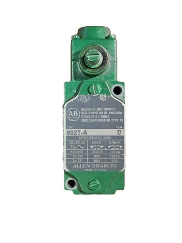 ALLEN BRADLEY 802-PBSJ20-11 LIMIT SWITCH 1POLE 1NO/1NC
