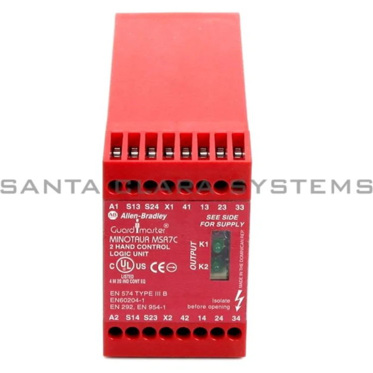 ALLEN BRADLEY 440R-D23025 MSR7C 2HAND CONTROL 110V AC INPUTS 1NC AND 1NOSAFETY OUTPUTS 3NO AUXILIARY OUTPUTS 1NC FIXED TERMINALS 455MM HOUSING ALLEN BRADLEY 440R-D23025 MSR7C 2HAND CONTROL 110V AC INPUTS 1NC AND 1NOSAFETY OUTPUTS 3NO AUXILIARY OUTPUTS 1NC FIXED TERMINALS 455MM HOUSING