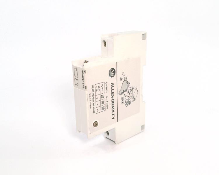 ALLEN BRADLEY 190-AC11-11 AUXILIARY CONTACT, 1 N.O. 1 N.C., OP. W/ CONTACTOR ALLEN BRADLEY 190-AC11-11 AUXILIARY CONTACT, 1 N.O. 1 N.C., OP. W/ CONTACTOR