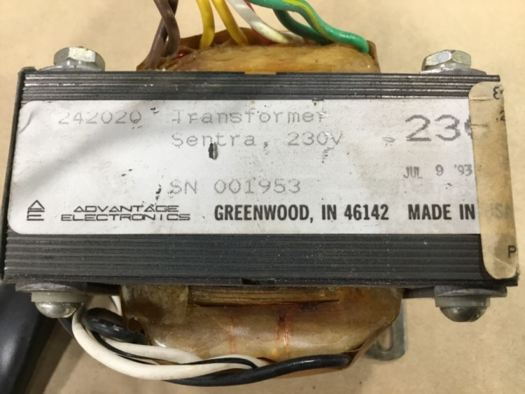 ADVANTAGE ELECTRONICS 242020 TRANSFORMER SENTRA 230V