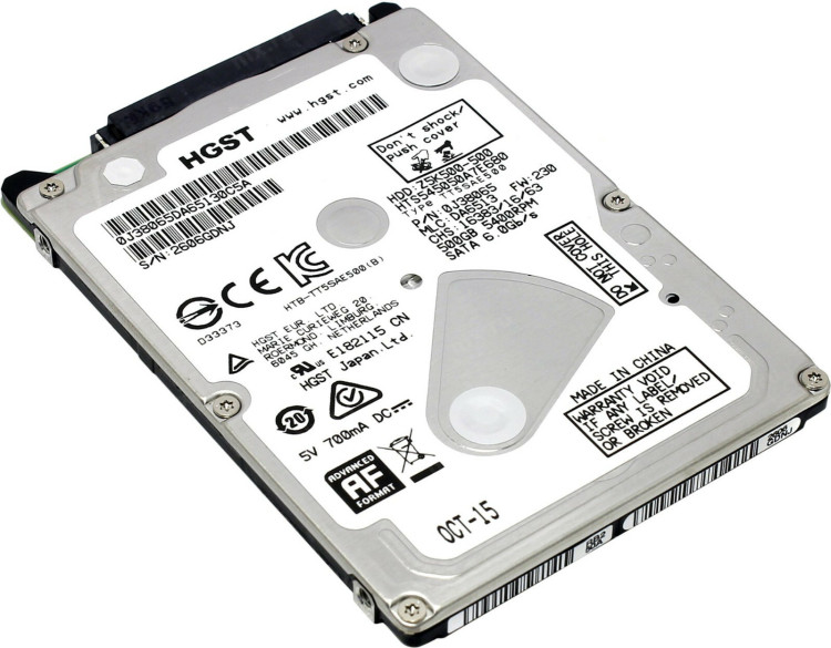 Винчестер SATA2.5" 500GB 5400RPM-8MB Z5K500 0J38065 Винчестер SATA2.5" 500GB 5400RPM-8MB Z5K500 0J38065