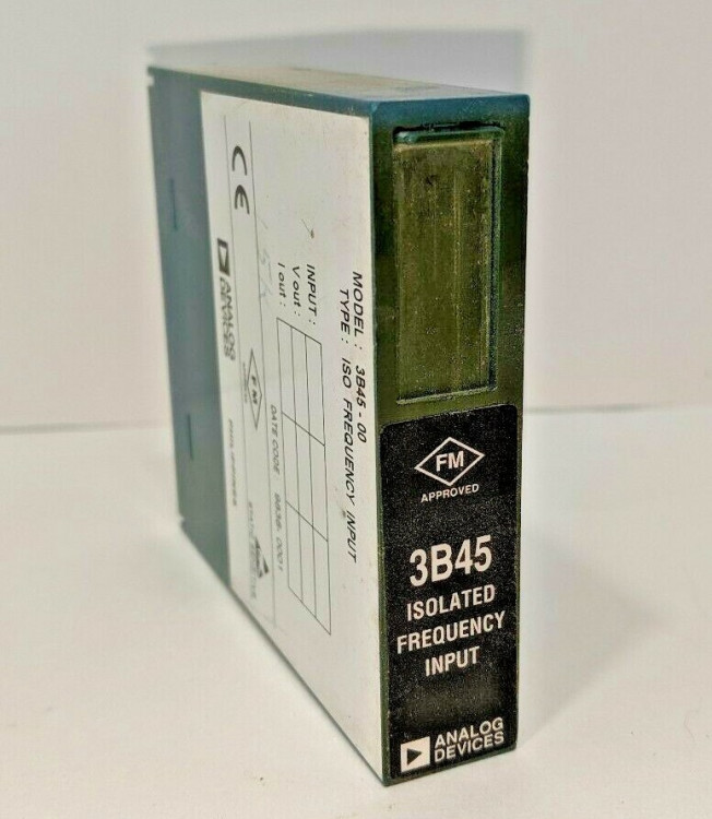ANALOG DEVICES 3B45-00 INPUT MODULE ISOLATED FREQUENCY 0-300HZ