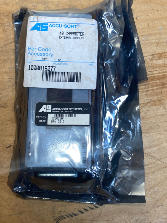 ACCU SORT 1000003252 CONTROLER 20 DIGIT DISPLAY W/48POSITION KEYPAD