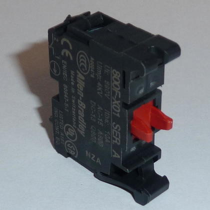 ALLEN BRADLEY 800F-PX01S CONTACT BLOCK PLASTIC LATCH MOUNT 1NC ALLEN BRADLEY 800F-PX01S CONTACT BLOCK PLASTIC LATCH MOUNT 1NC