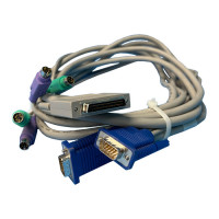 HP PS2 Server Console Cable, 6 foot/1.8m, 2-Pack (for AF611A)