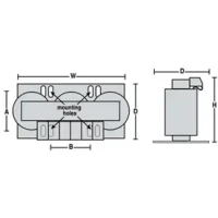 ACME ELECTRIC ALRB004TBC , AC LINE REACTORS , 480 VOLTS, 3% IMPEDANCE, 240 VOLTS 6% IMPEDANCE , 600 VOLTS, 2.4%IMPEDANCE