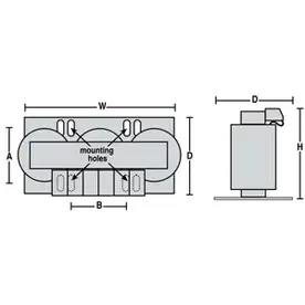ACME ELECTRIC ALRB004TBC , AC LINE REACTORS , 480 VOLTS, 3% IMPEDANCE, 240 VOLTS 6% IMPEDANCE , 600 VOLTS, 2.4%IMPEDANCE
