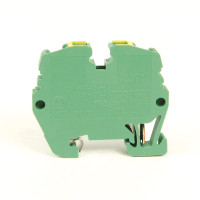 ALLEN BRADLEY 1492-LMJG3 MINI RAIL MOUNT, FEED-THROUGH GROUND BLOCK WITH JUMPER CAPABILITY, 2.5MM MAX. WIRE, GREEN/YELLOW, 00