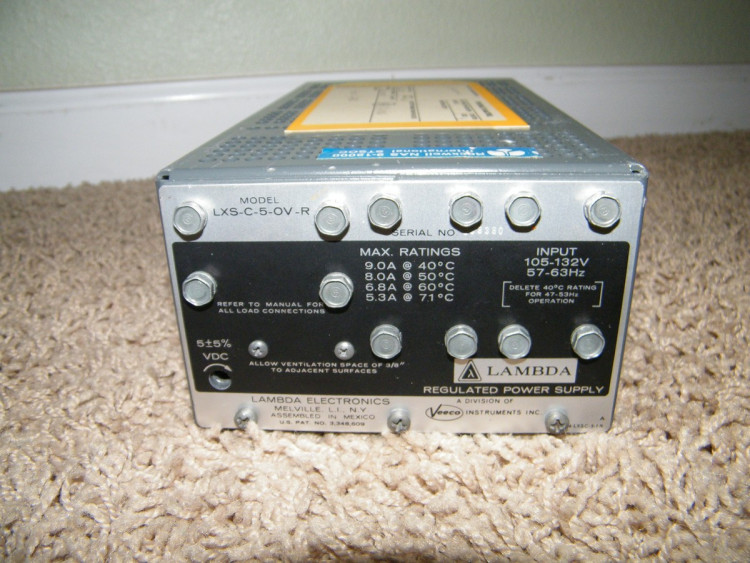 POWER SUPPLY 105-132V 57-63HZ POWER SUPPLY 105-132V 57-63HZ