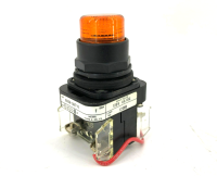 ALLEN BRADLEY 800H-QRT10A 30.5MM TYPE 4/4X/13 PILOT LIGHT, 120V AC/DC