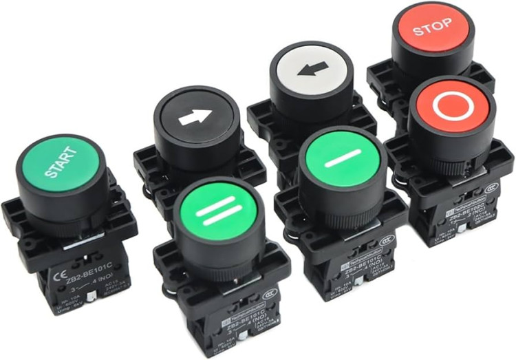 ADVANTAGE ELECTRONICS 5538303 PUSHBUTTON START-STOP NO BLK F/MODEL TS-925B W/H