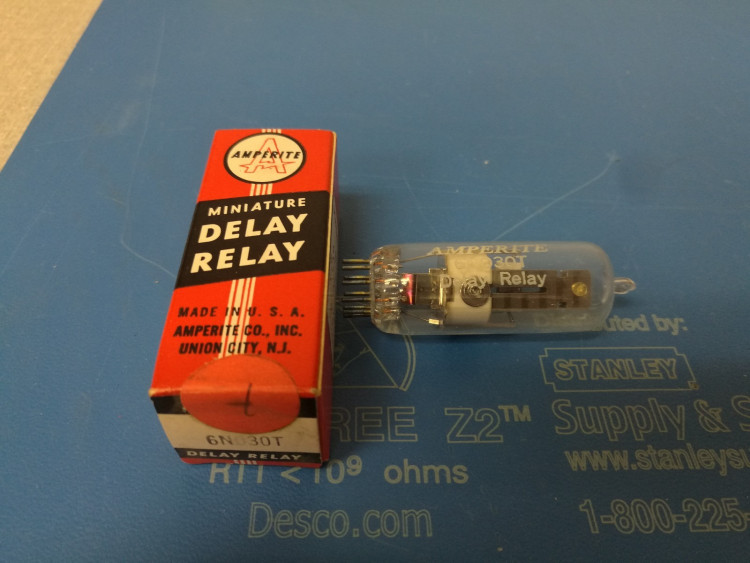 AMPERITE 6N030T TUBE DELAY RELAY MINIATURE OCTAL BASE 30SEC AMPERITE 6N030T TUBE DELAY RELAY MINIATURE OCTAL BASE 30SEC